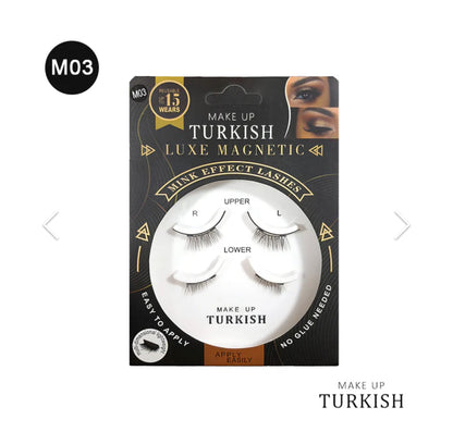 Makeup Turkish Luxe Magnetic Mink Effect Eyelashes